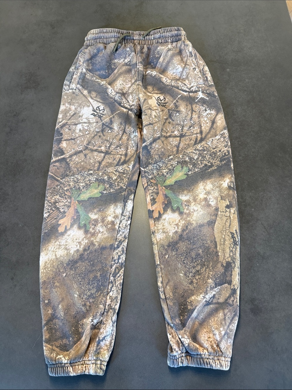 Jordan Kids Camo Sweatpants in Brown and Green